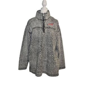 Boxercraft Budweiser Mens Size XL Grey 1/4 Zip Fleece Sweater